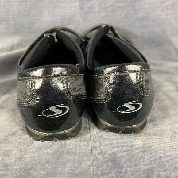 Sportek Womens Size 7 Athletic Slip On Hook & Loop Closure Shoe Gray Black READ - Picture 4 of 15